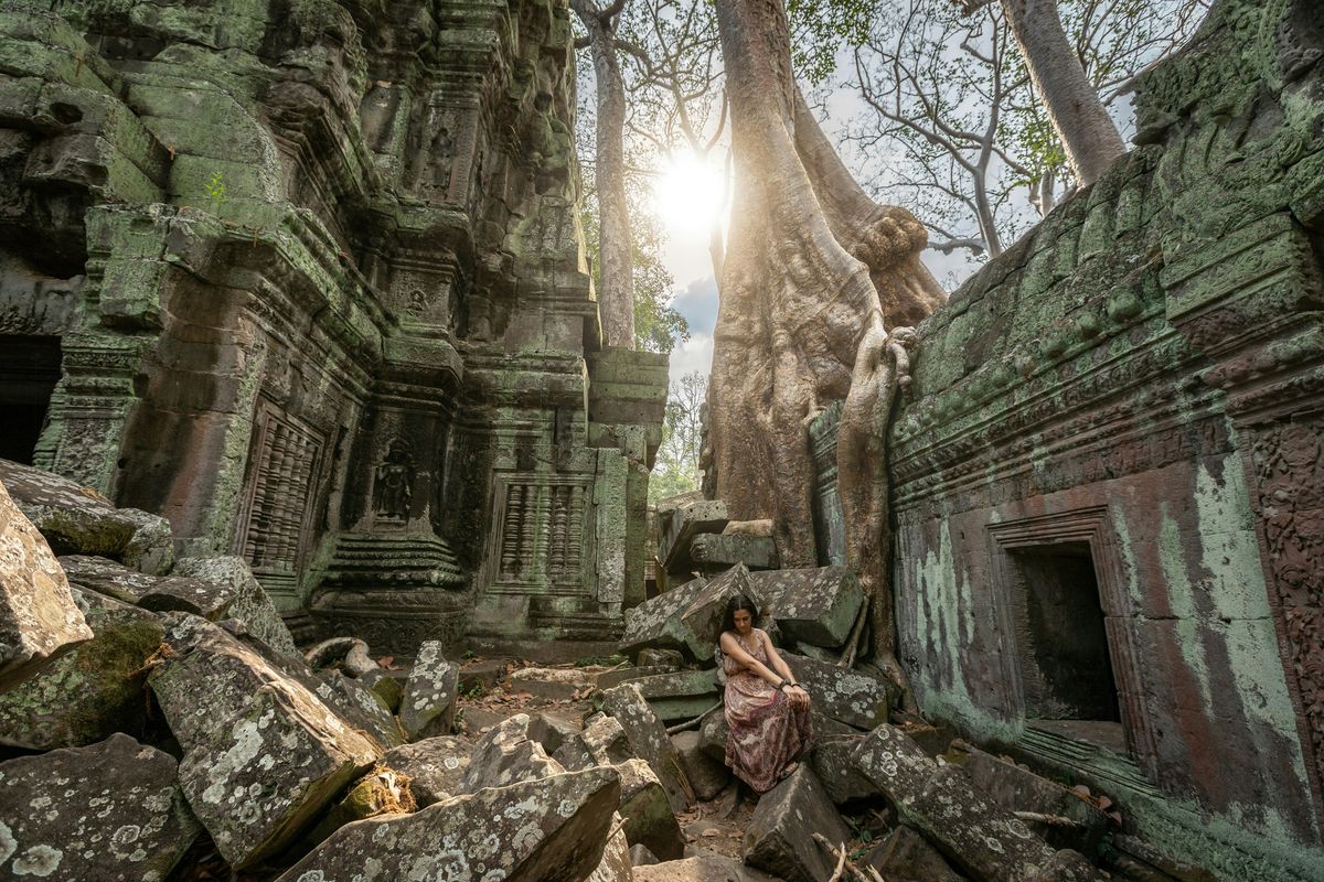 Ta Prohm intérieur racines Angkor