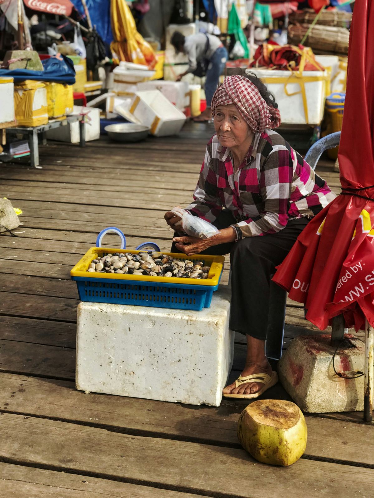 Kep market vendor Cambodia